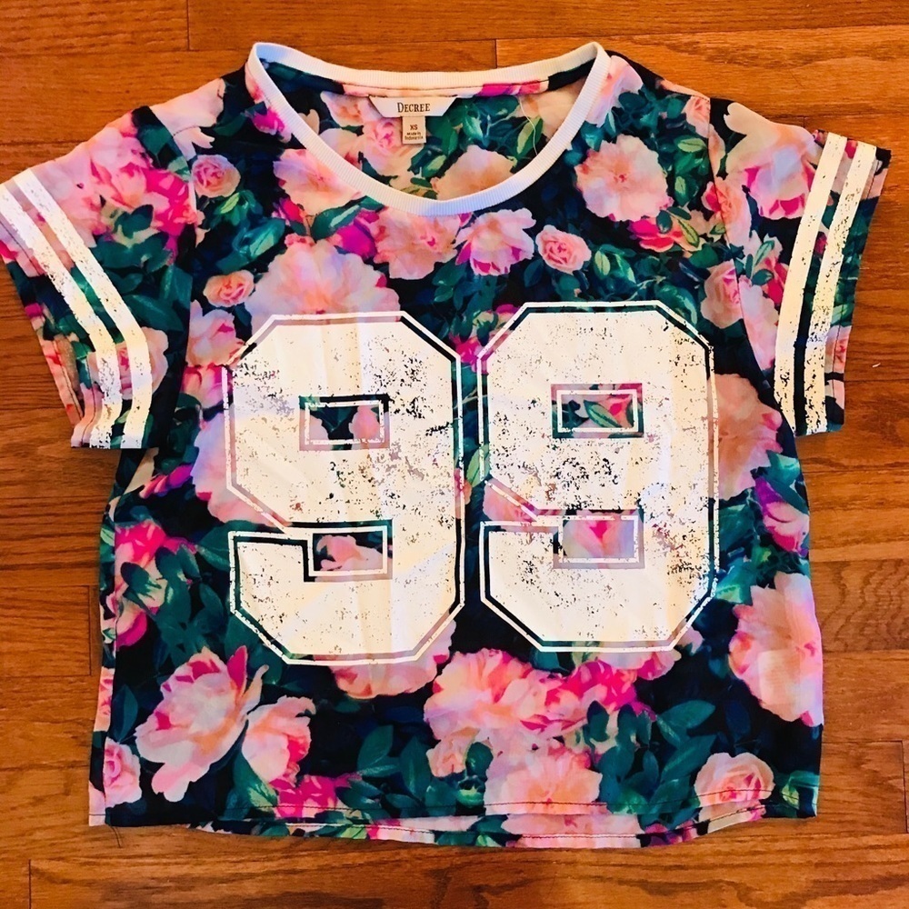 COPY - FLORAL FOOTBALL JERSEY 99 XS NYC RTW FASHION